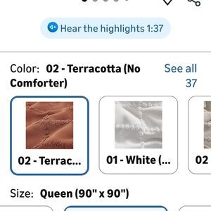 Terracotta Duvet Cover Set